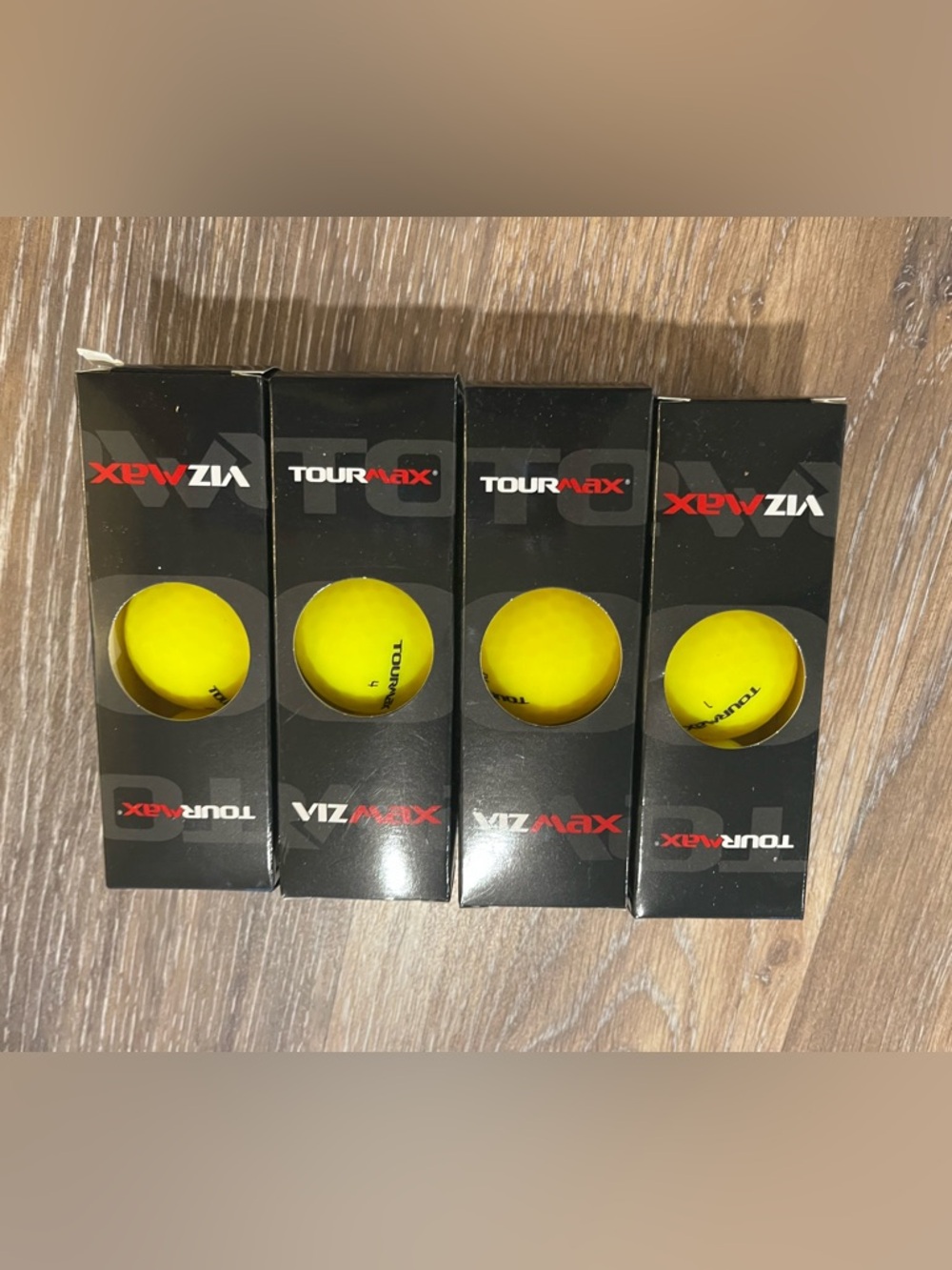 Tour Max VIZ Yellow Golf Balls - Pack of 4